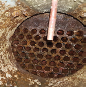 Reinigungsvorgang Rückkühler