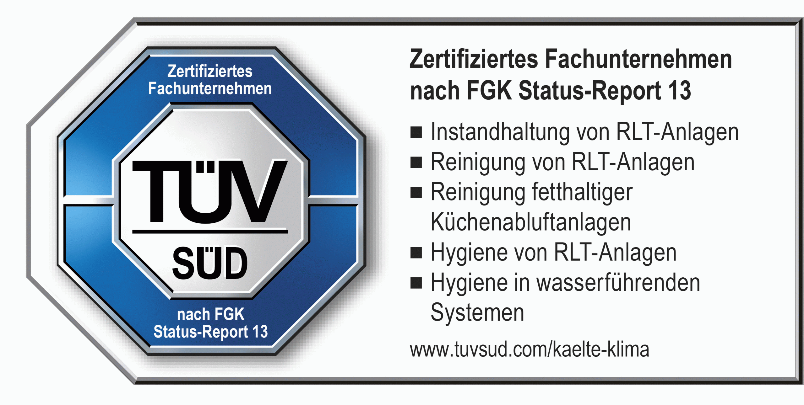 TÜV Siegel Zertifizierung
